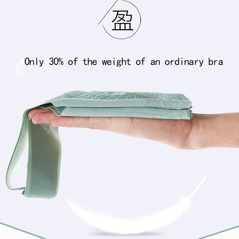 Huoyuan  Áo Ngực Thể Thao Latex Không Đường May Phối Ren Tự Nhiên Rất Thoải Mái