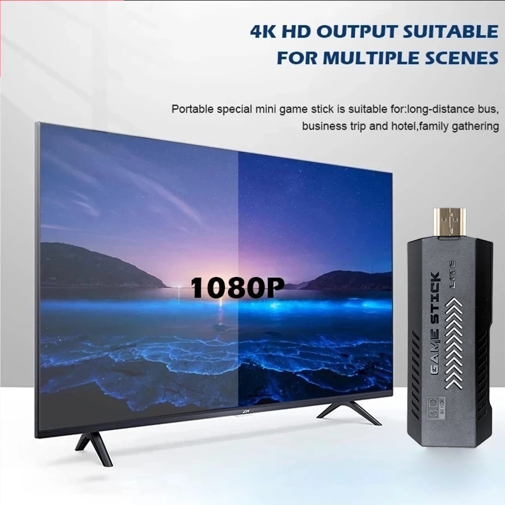 Tay Cầm Chơi Game Không Dây 2023 New 4K HD GT65 GD10 X2PLUS 128GB 2.4G S905X CPU Cho PSP / PS1 / MAME / FC