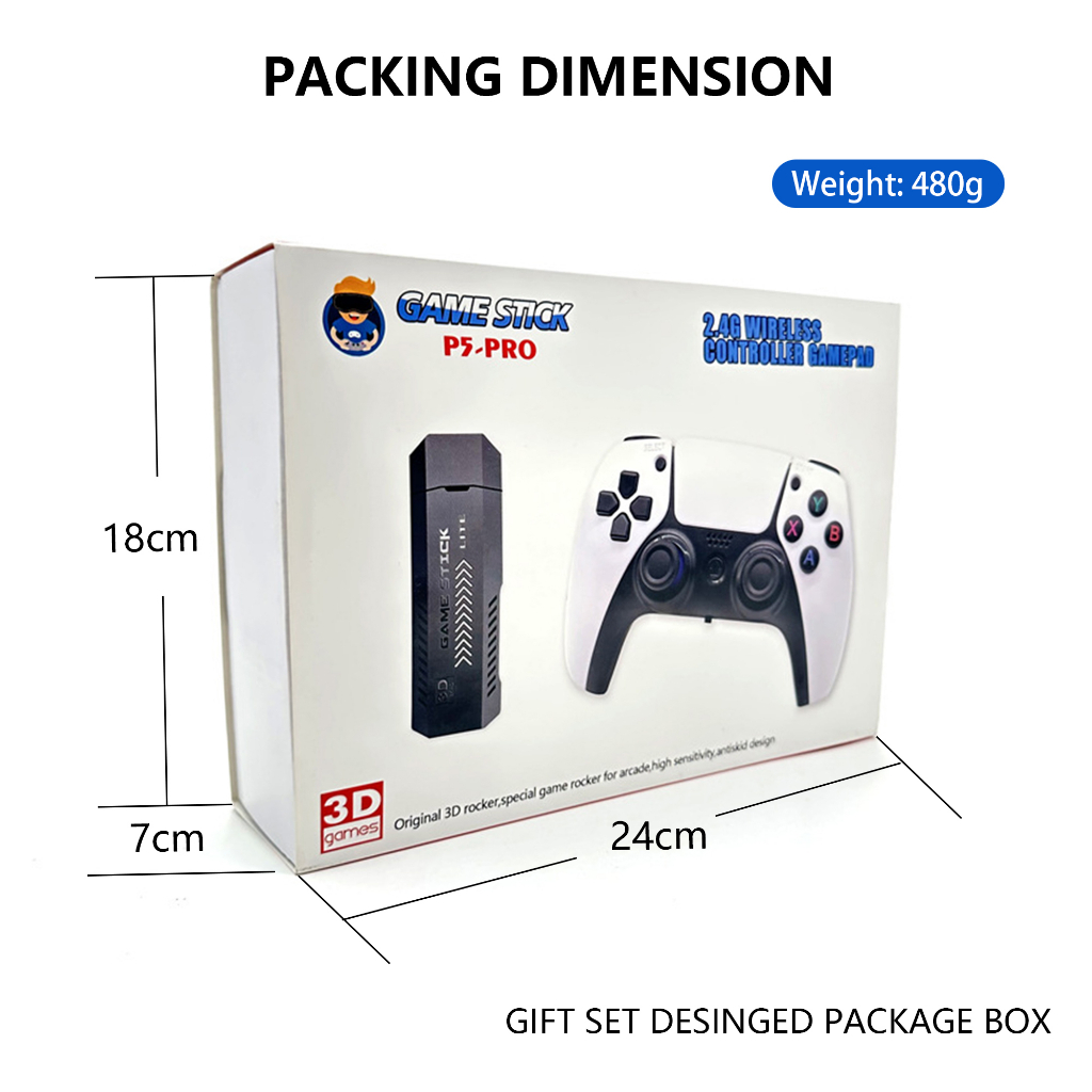 Tay Cầm Chơi Game Không Dây 2023 New 4K HD GT65 GD10 X2PLUS 128GB 2.4G S905X CPU Cho PSP / PS1 / MAME / FC