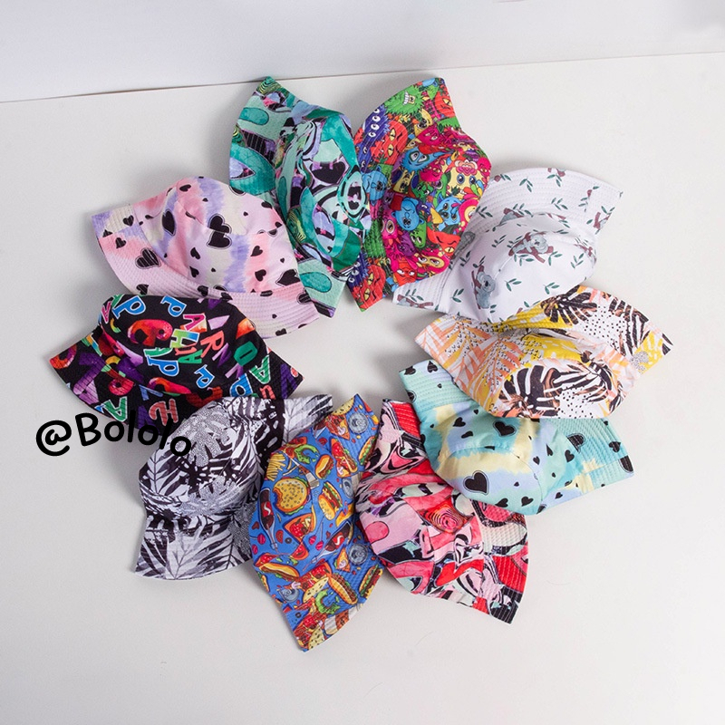 Bololo Nón Tai Bèo Chống Nắng In Chữ Nhiều Màu Sắc Cá Tính Cho Bé