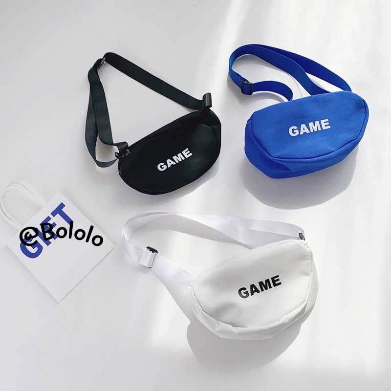 Bololo Túi Đeo Chéo Ngực In Chữ Thời Trang Cá Tính Cho Bé