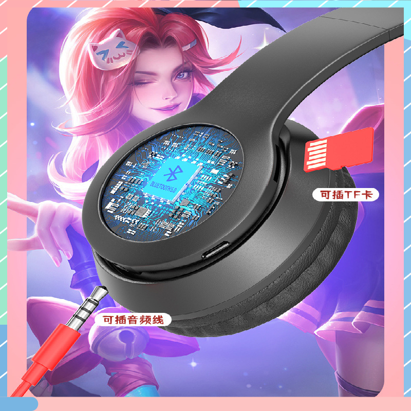 Tai Nghe Bluetooth Hình Tai Mèo Cho IOS / Android / PC