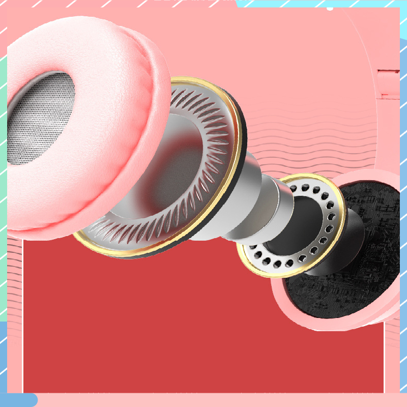 Tai Nghe Bluetooth Hình Tai Mèo Cho IOS / Android / PC