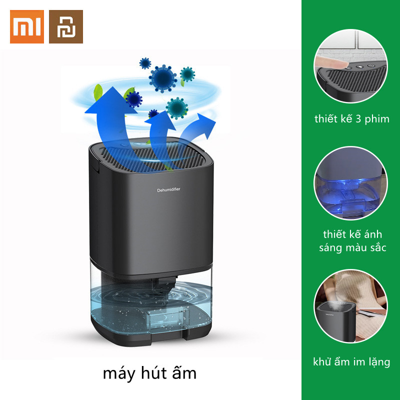 Xiaomi Youpin Máy Hút Ẩm Gia Đình Phòng Ngủ Tắt Tiếng Nhỏ Máy Hút Ẩm Mini Chống Ẩm Máy Hút Ẩm Hút Ẩm