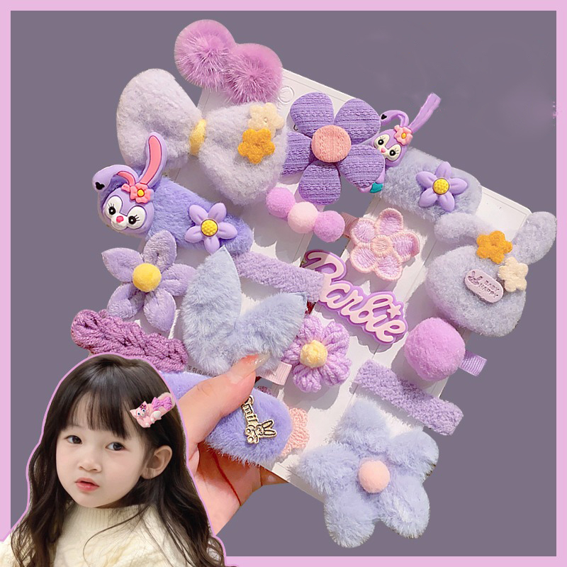 Bộ 8 Kẹp Tóc Hình Hoạt Hình Melody Star Dylan Dễ Thương Cho Bé Gái