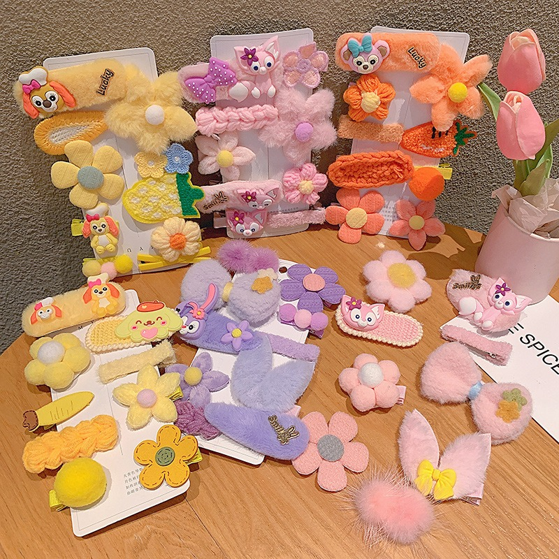 Bộ 8 Kẹp Tóc Hình Hoạt Hình Melody Star Dylan Dễ Thương Cho Bé Gái