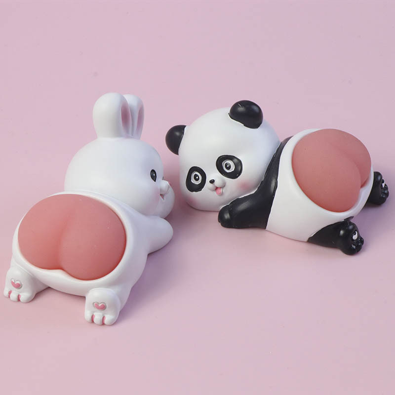 Mô hình mông Silicon Gấu Thỏ Chó Heo Ráp đồ chơi bóp mềm dẻo xả stress, giảm căng thẳng - Dễ Thương Để Bàn Trang Trí Ô Tô Văn Phòng - LUCKYBABY