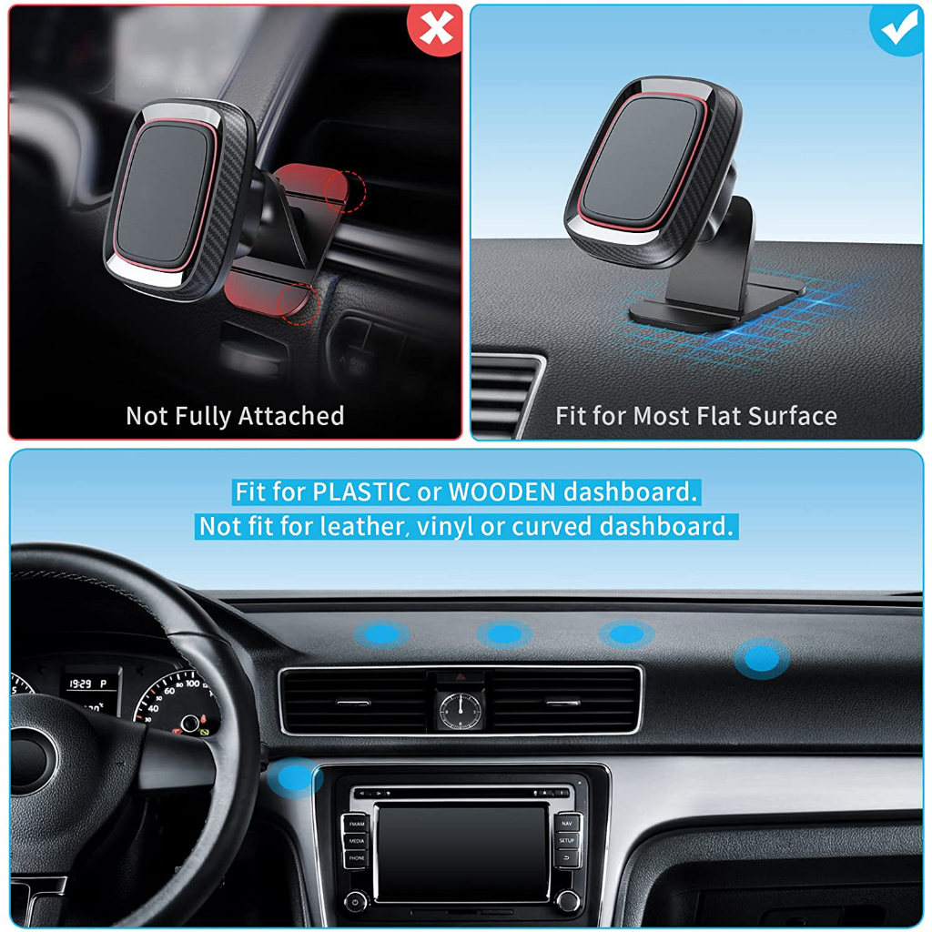 Giá Đỡ Điện Thoại Cenzimo Có Nam Châm Hít Cực Mạnh Cho Xe Hơi