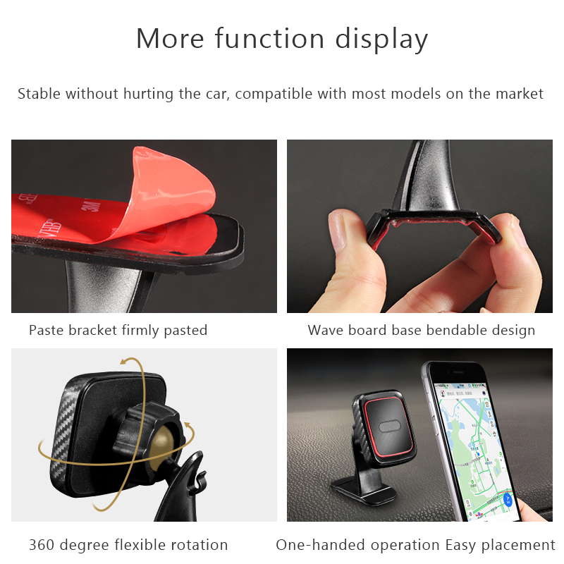 Giá Đỡ Điện Thoại Cenzimo Có Nam Châm Hít Cực Mạnh Cho Xe Hơi