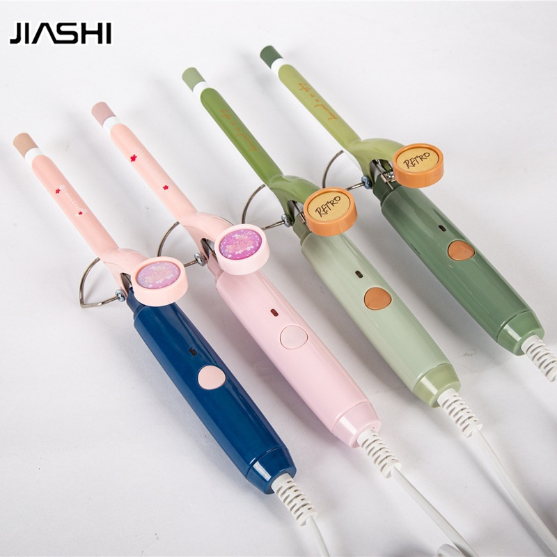 Máy uốn tóc JIASHI mini bằng sắt tạo kiểu gợn sóng thiết kế độc đáo