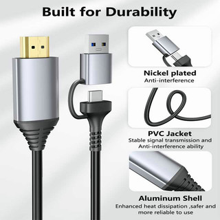 Đế sạc type c chất lượng cao | dây cáp chuyển đổi cổng type c sang hdmi chuyên dụng | đầu chuyển đổi cổng usb sang hdmi chuyên dụng | cáp chuyển đổi hdmi 1080p 60hz có thể kết nối sang hdmi