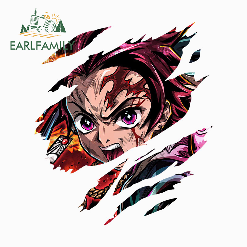 Miếng Dán Trang Trí Xe Hơi Họa Tiết Hoạt Hình Demon Sayler 13Cmx11.4Cm Chống Thấm Nước / Trầy Xước