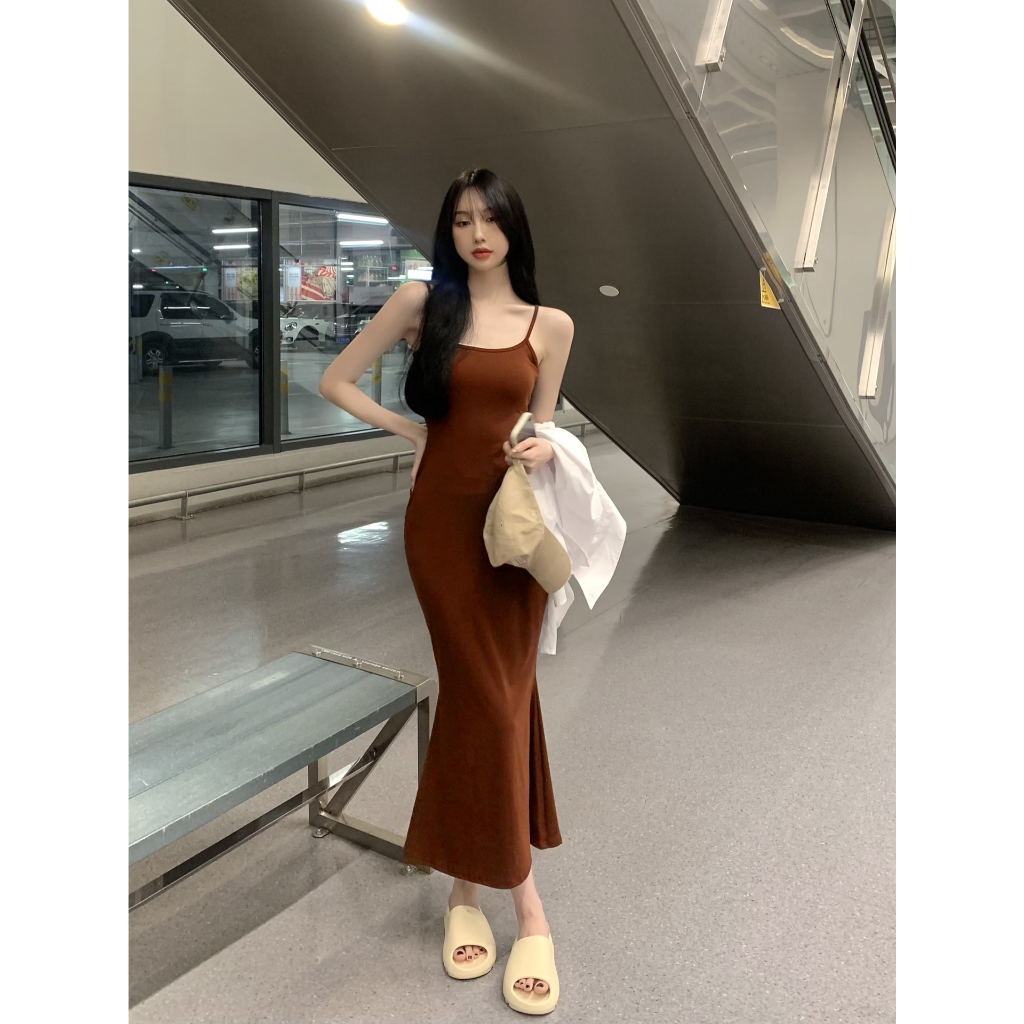 Đầm Hai Dây Dáng Ôm Gợi Cảm Thời Trang Mùa Hè Hàng Mới Dành Cho Bạn Gái