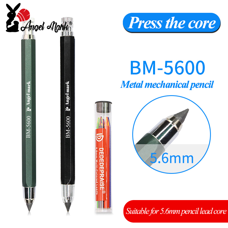 Bút Chì Cơ Tự Động 5.6mm 5.6mm Chất Lượng Cao &amp; Bút Chì Than Chì HB 2B 4B 6B 8B 14B Chất Lượng Cao