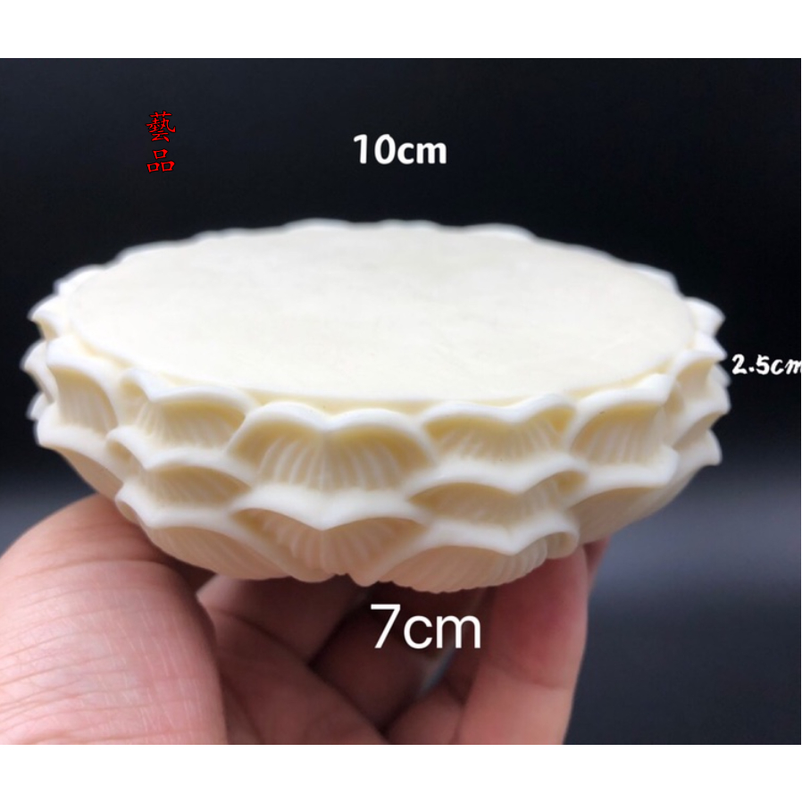 Tượng Phật Ngồi Đài Sen / Hoa Sen Bằng Gỗ Ngà Thủ Công Để Bàn Trang Trí