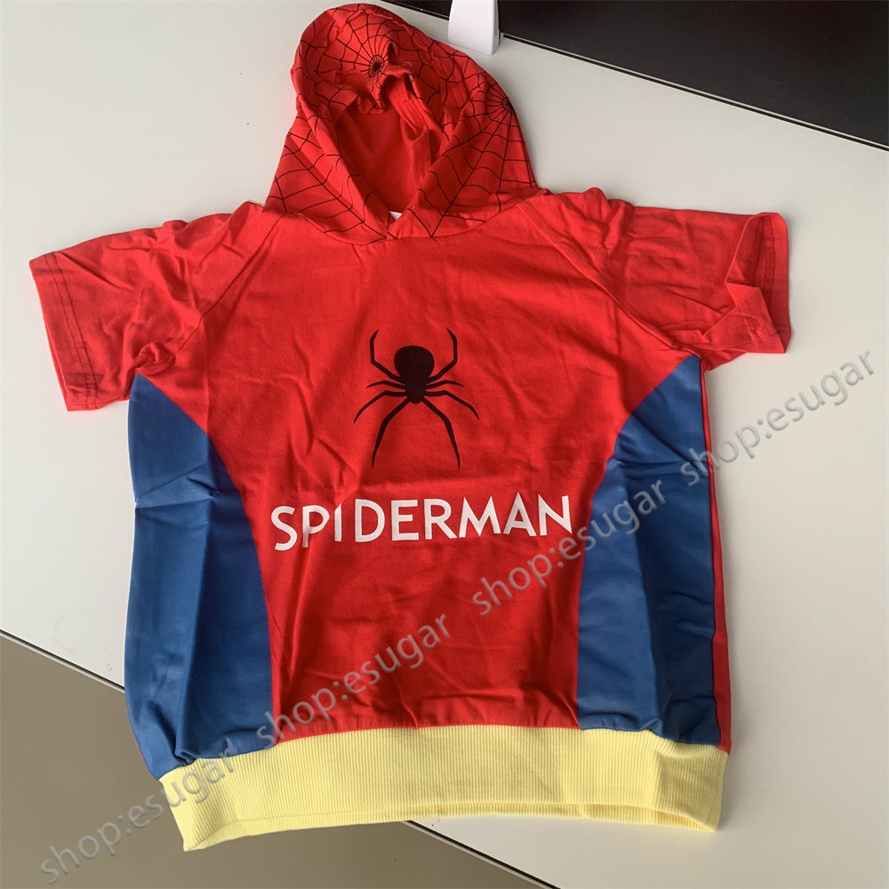 Áo hoodie ngắn tay kèm quần dài hóa trang siêu anh hùng thời trang cho bé trai