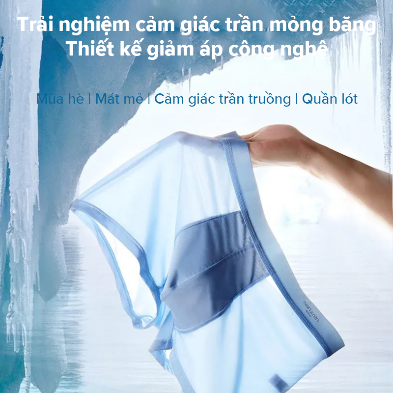 Quần Lót Nam Boxer Thun Lạnh Combo 4 Cái Cao Cấp Chiếc Chất Liệu Cotton Mềm Mại Mát Mẻ Với Kiểu Dáng Hiện Đại Đàn Hồi Tốt ,Quần Sịp Đùi Nam Su Thun Lụa Ép Lạnh Siêu Mát TTL380