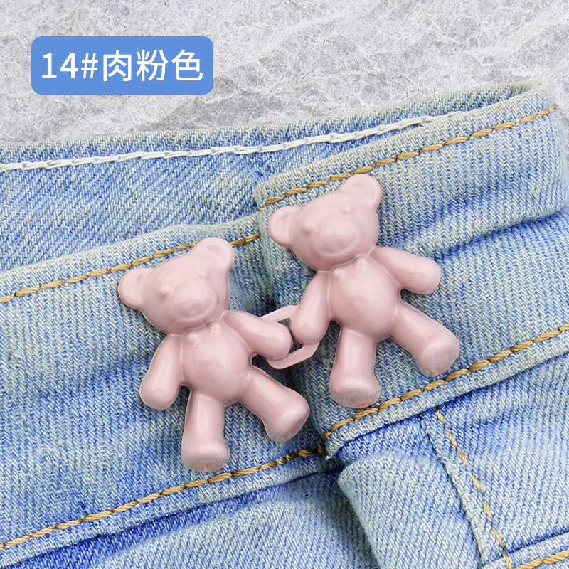 Một Cặp Ghim Cài Thắt Lưng Hẹp Eo Hình Gấu Dễ Thương