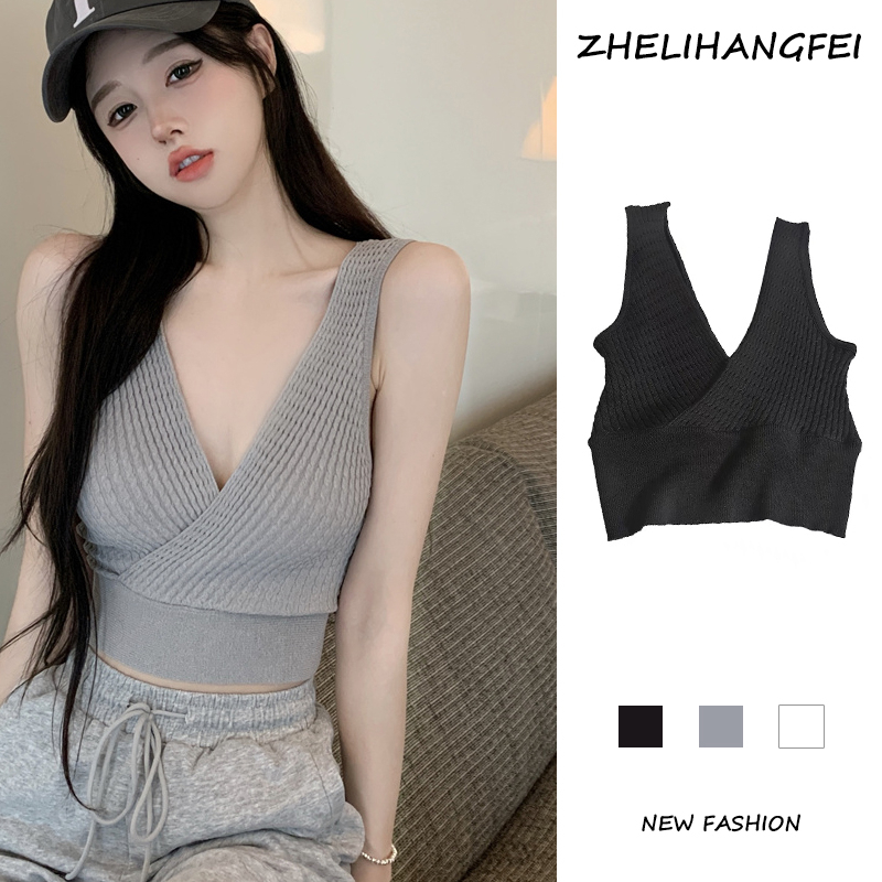 Vòng eoÁo Hai Dây Cổ Chữ V Lưng Cao Quyến Rũ Thời Trang Cho Nữ