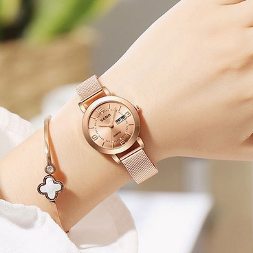 Đồng Hồ Nữ Chính Hãng Mặt Vuông Thời Trang Dây Nam Châm Dây Lụa Cao Cấp Đẹp Giá Rẻ