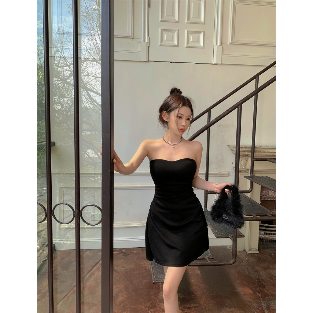 Cocory vn Bán Chạy Đầm Ôm Ngực Xếp Ly Thời Trang Mùa Hè Cho Nữ