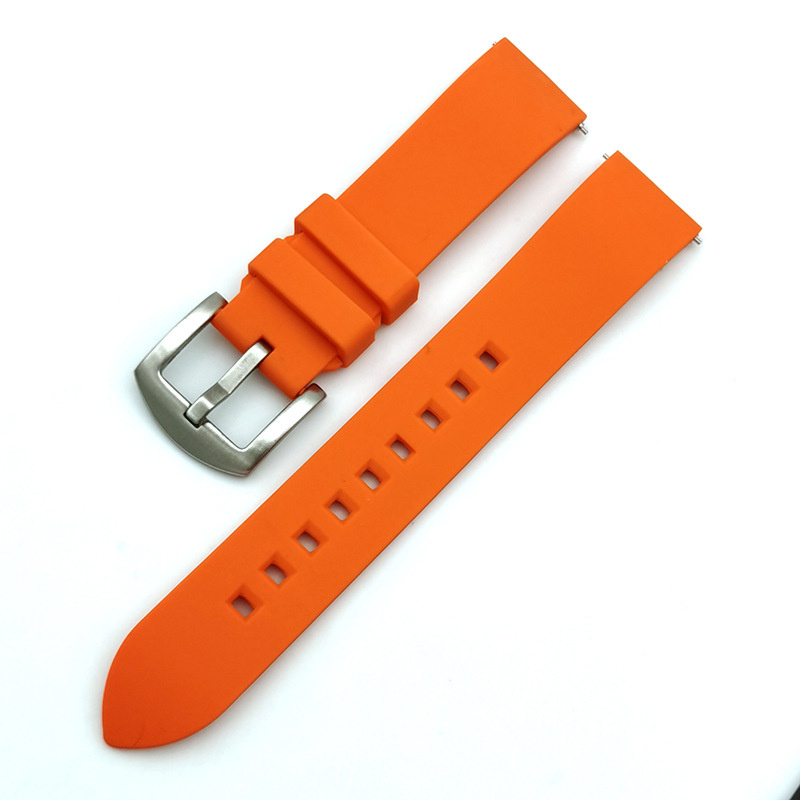 Dây Đeo Đồng Hồ Bằng Cao Su Silicon Mềm Chống Nước Tháo Gỡ Nhanh 18mm 20mm 22mm 19mm 21mm 24mm Thông Dụng Cho Nam Và Nữ