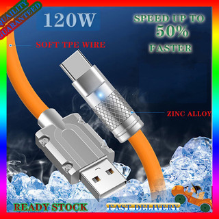 Dây cáp sạc nhanh usb type c 120w 6a 2023 cho ios