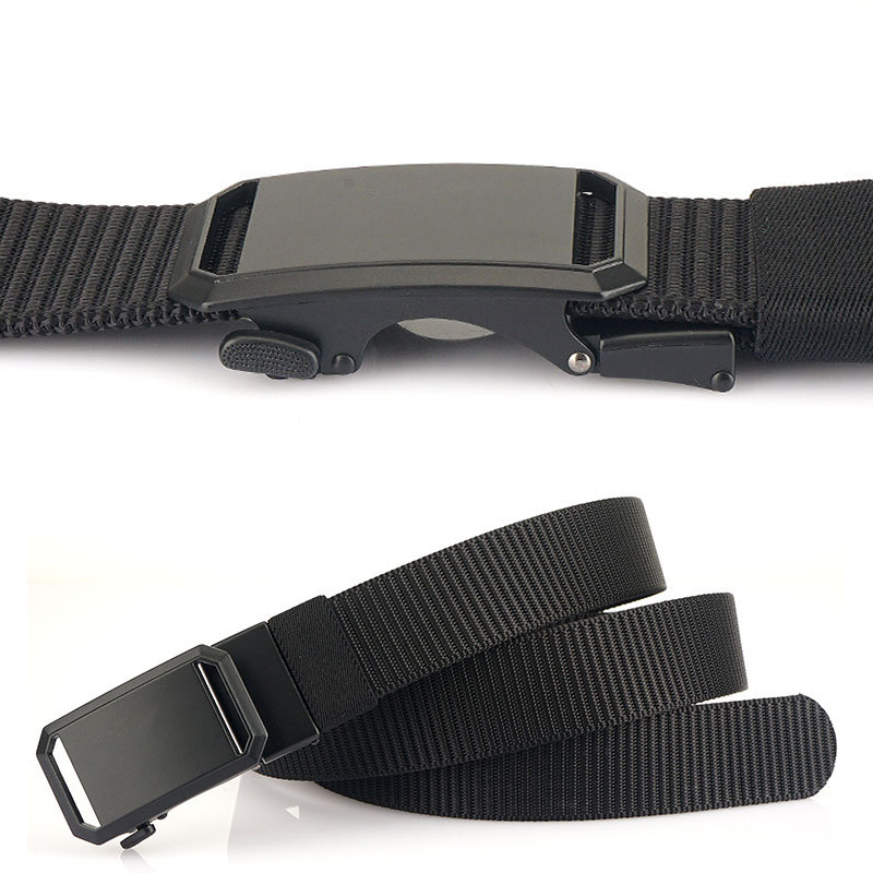 Thắt Lưng Bện Dây Nylon Với Khóa Kim Loại Tự Động Thời Trang Cho Nam