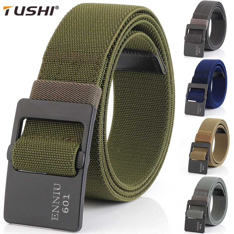 Thắt Lưng Bện Dây Nylon Với Khóa Kim Loại Tự Động Thời Trang Cho Nam