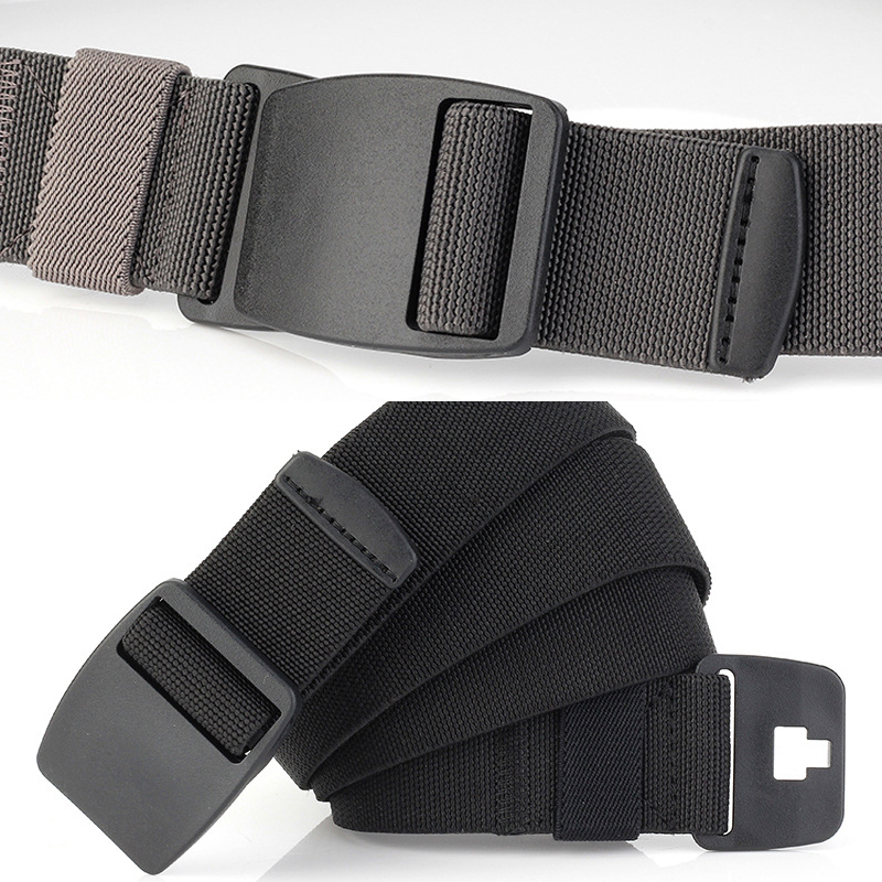 Thắt Lưng Nylon Co Giãn Có Khóa Nhựa Thời Trang Cho Nam