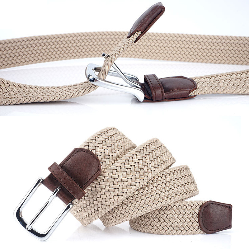 Thắt Lưng Nylon Co Giãn Có Khóa Kim Loại Thời Trang Cho Nam Nữ