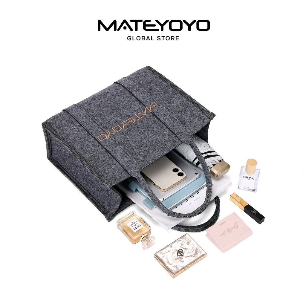 Túi Xách Tote Mateyoyo Bằng Nỉ Thời Trang Đơn Giản Cho Nữ