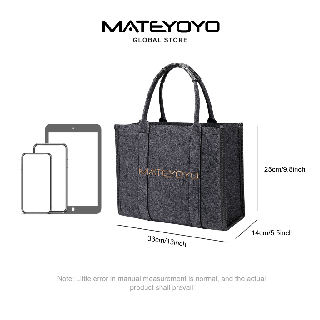 Túi Xách Tote Mateyoyo Bằng Nỉ Thời Trang Đơn Giản Cho Nữ