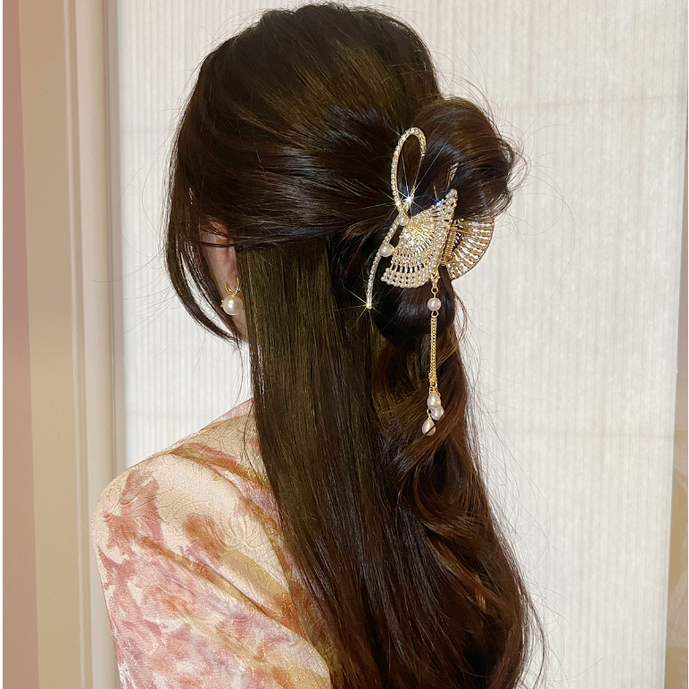 Kẹp Tóc Đính Ngọc Trai Giả Kiểu Cổ Điển Thời Trang 2023 Mới