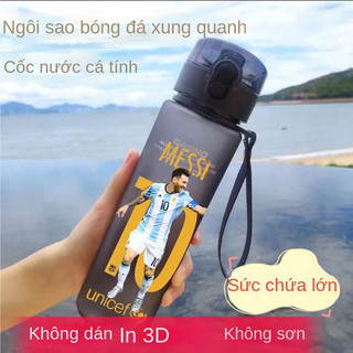 Bình Nước Thể Thao Cỡ Lớn Ronaldo Messi Neymar