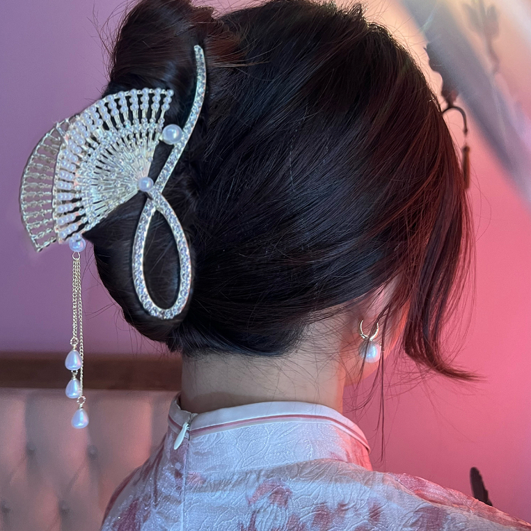 Kẹp Tóc Đính Ngọc Trai Giả Kiểu Cổ Điển Thời Trang 2023 Mới