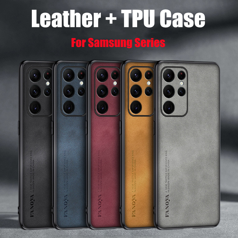 Ốp Điện Thoại Da TPU Bảo Vệ Camera Cho Samsung Galaxy S23 S22 Ultra Plus Note20 Ultra M33 M23