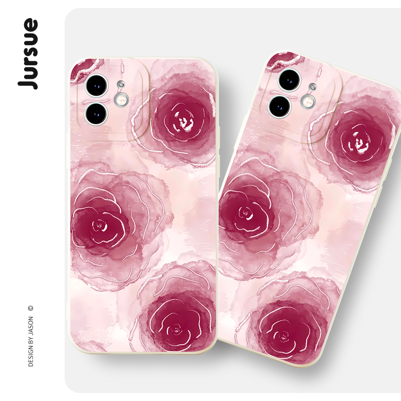 Ốp điện thoại JURSUE dễ thương đẹp màu Cho iPhone 15 14 13 12 11 Pro Max SE 2020 X XR XS 8 7 ip 6S 6 Plus kute XYH1527
