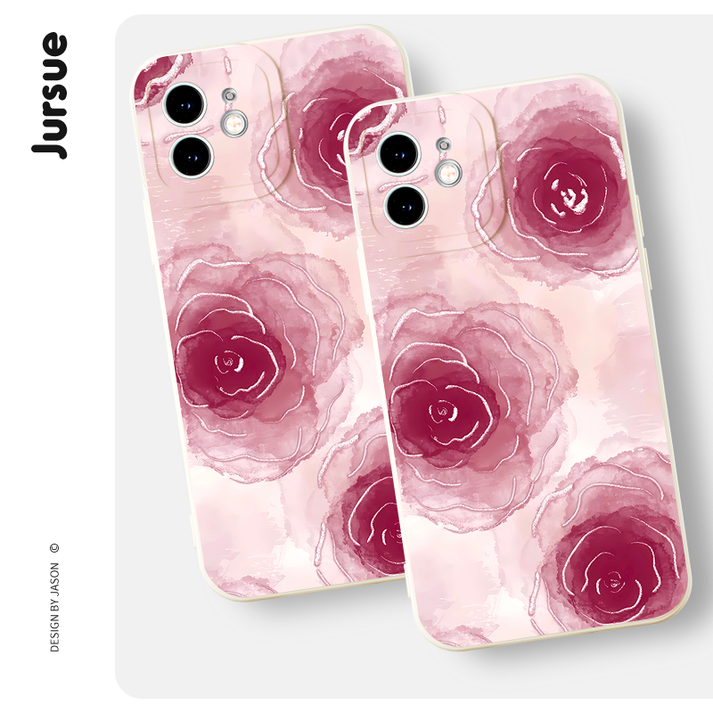 Ốp điện thoại JURSUE dễ thương đẹp màu Cho iPhone 15 14 13 12 11 Pro Max SE 2020 X XR XS 8 7 ip 6S 6 Plus kute XYH1527