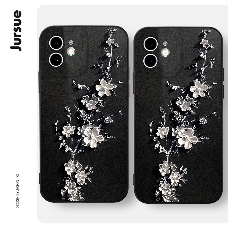 Ốp điện thoại JURSUE dễ thương đẹp vintage chống sốc Cho iPhone 15 14 13 12 11 Pro Max SE 2020 X XR XS 8 7 ip 6S 6 Plus XYH1530