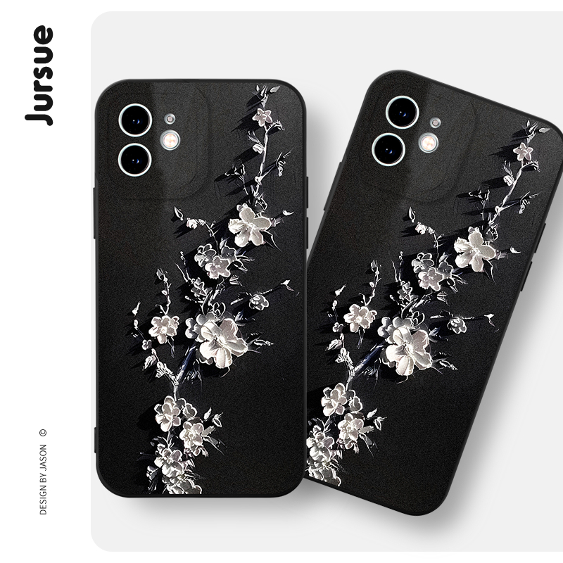 Ốp điện thoại JURSUE dễ thương đẹp vintage chống sốc Cho iPhone 15 14 13 12 11 Pro Max SE 2020 X XR XS 8 7 ip 6S 6 Plus XYH1530