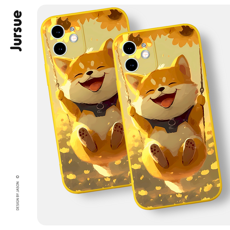 Ốp điện thoại JURSUE dễ thương đẹp màu Cho iPhone 14 13 12 11 Pro Max SE 2020 X XR XS 8 7 ip 6S 6 Plus kute XYH1529