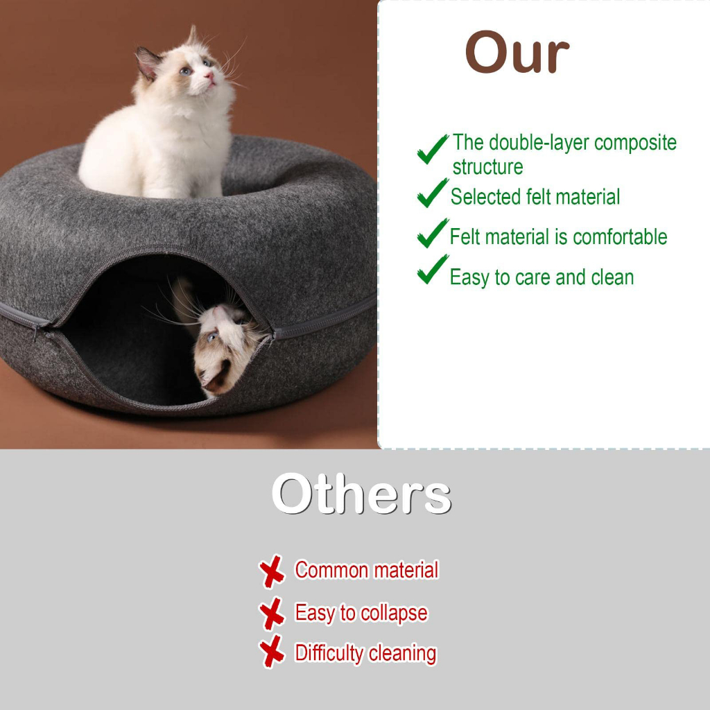 Ổ thú cưng thiết kế đồ chơi đường hầm cho chó mèo