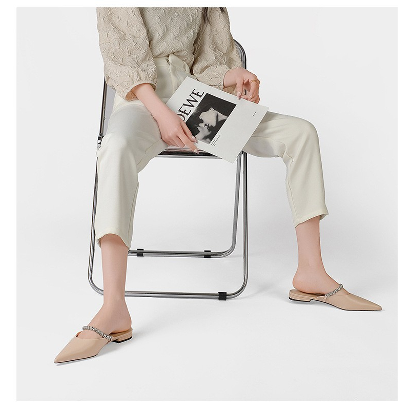 Dép Mũi Nhọn Thiết Kế Mới Thời Trang Mùa Xuân Hè Dành Cho Nữ