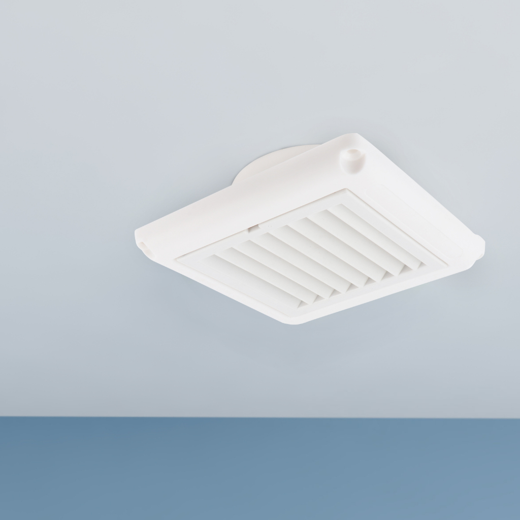 1 Vỏ Bọc Lưới Thông Gió Gắn Trần Nhà Tích Hợp Lưới Thoát Khí Màu Trắng 100mm Cho Nhà Tắm / Văn Phòng