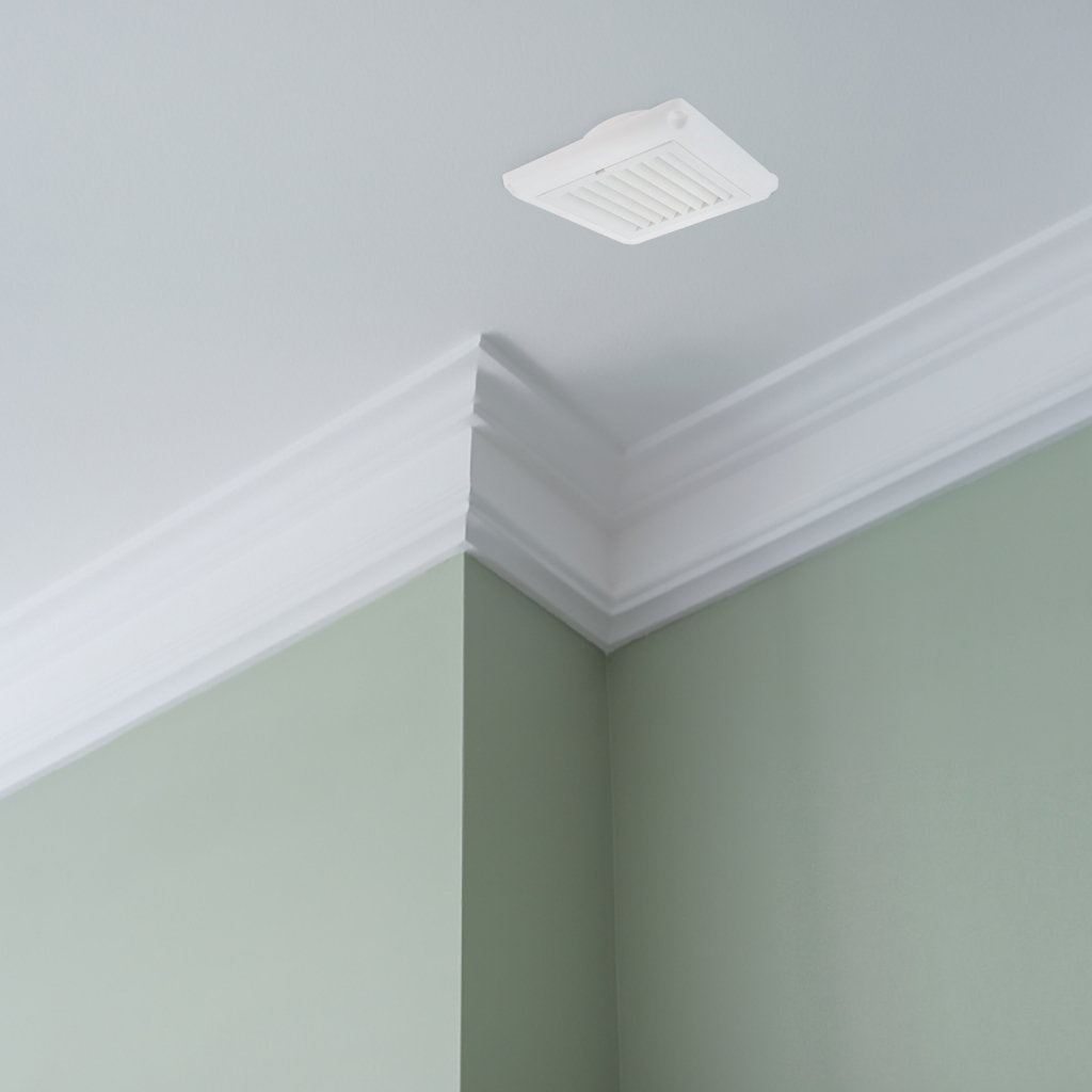 1 Vỏ Bọc Lưới Thông Gió Gắn Trần Nhà Tích Hợp Lưới Thoát Khí Màu Trắng 100mm Cho Nhà Tắm / Văn Phòng