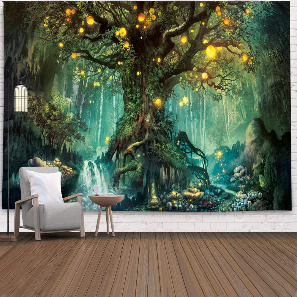 Tranh Vải Treo Tường Trang Trí Phòng Khách / Ngủ / Cắm Trại / Hoạ Tiết Phong Cảnh