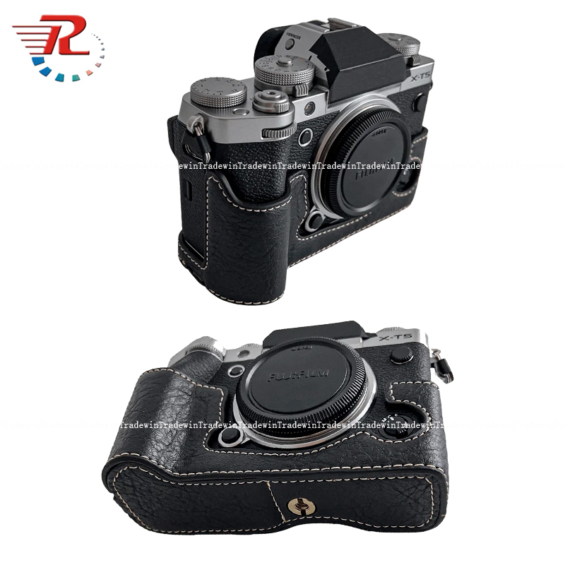Bao Da PU Máy Ảnh Fujifilm XT5 X-T5 Kèm Dây Đeo Tay Tiện Dụng
