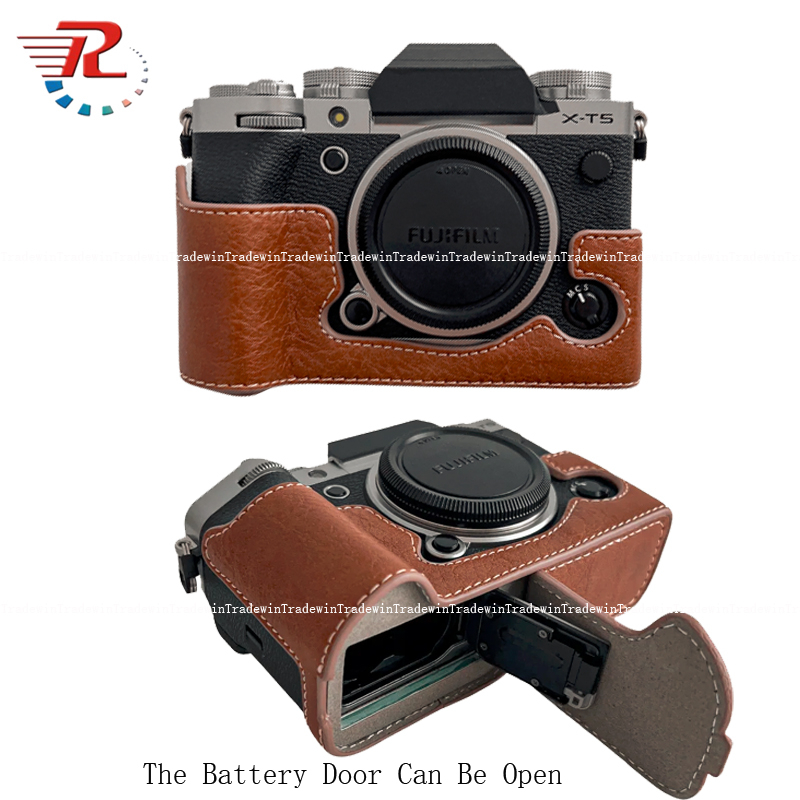 Bao Da PU Máy Ảnh Fujifilm XT5 X-T5 Kèm Dây Đeo Tay Tiện Dụng
