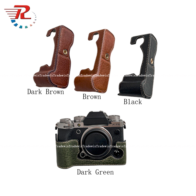 Bao Da PU Máy Ảnh Fujifilm XT5 X-T5 Kèm Dây Đeo Tay Tiện Dụng